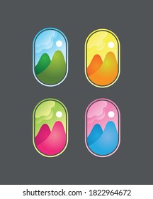 The Hill icon in oval frame