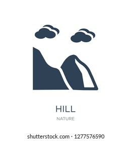 hill icon vector on white background, hill trendy filled icons from Nature collection, hill vector illustration