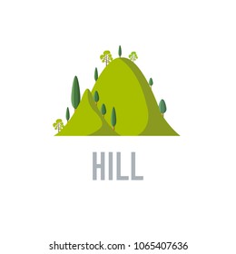 Hill icon vector. Hill sign on white background. Hill icon for web and app