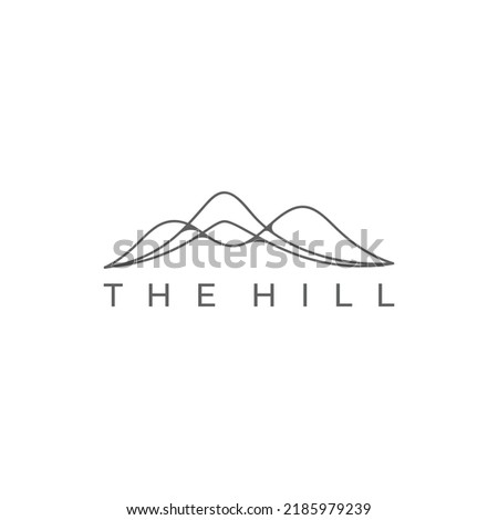 Hill logo. Stable, farm, Valley, Company, Race logo design.