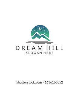 Hill Logo Template Stock Image