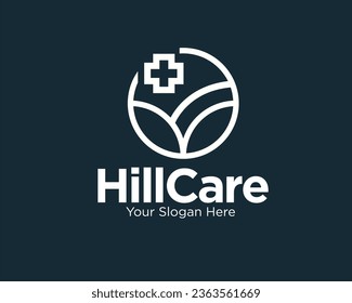 hill medical care logo designs for clinic and health service