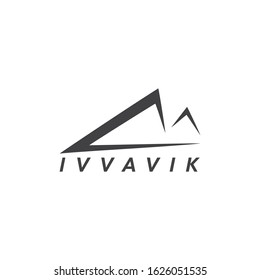 Hill, Mountain, Outdoors Logo design template