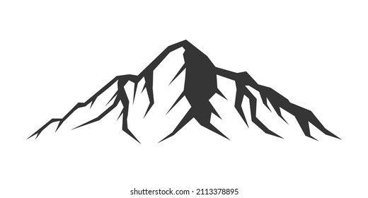 Hill mountain vector image illustration isolated
