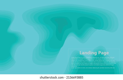 hill papercut vector design illustration. turquoise color. abstract background. abstract illustration. modern background. suitable for landing pages, presentations, website templates, banners.