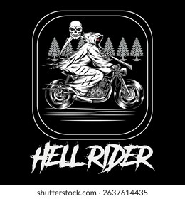HILL RIDER t shirt design