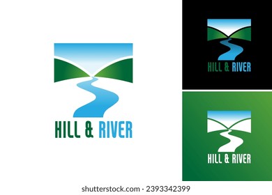 Hill River Logo is a versatile design suitable for outdoor adventure brands, nature conservation organizations, or eco-friendly businesses. This simple yet bold logo captures the essence of nature