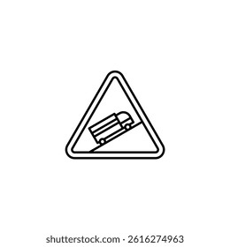 Hill Road vector line icon icons design