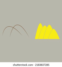 Hill shape and logo  design