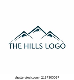 the hills logo vector illustration