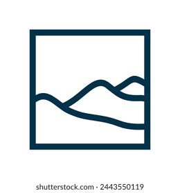 Colinas Logo Vector Ilustración de stock