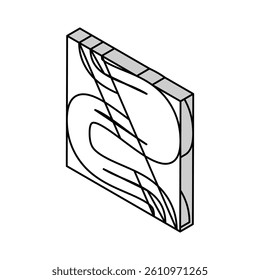 hilly road isometric icon vector. hilly road sign. isolated symbol illustration