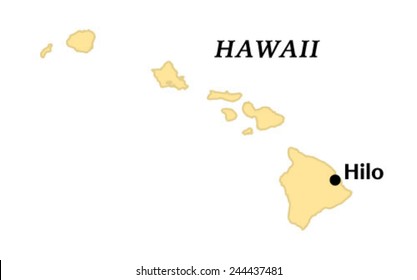 Hilo, Hawaii Locate Map