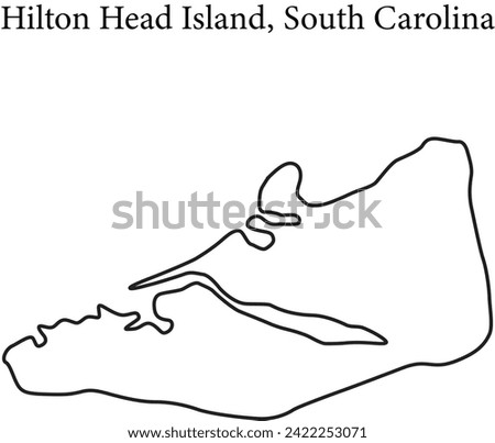 hilton head island south carolina map, hilton head island vector, hilton head island outline, hilton head island