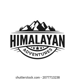 Himalayan Adventure Badge Logo Concept