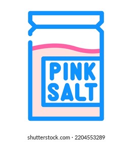 Himalayan Pink Salt Color Icon Vector. Himalayan Pink Salt Sign. Isolated Symbol Illustration