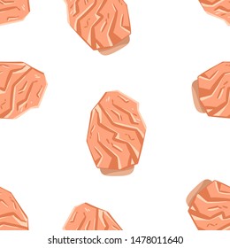 Himalayan salt lamps seamless pattern. Vector background template of salt crystals