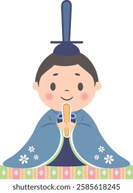 Hinamatsuri
Hina doll_Ohinasama (white background)