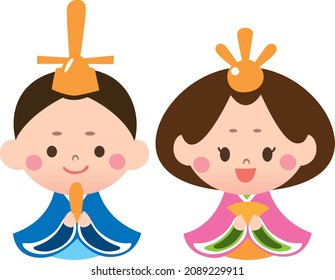 hinamaturi character boy  vector  cute illustration girl 