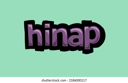 HINAP background writing vector design very cool and simple