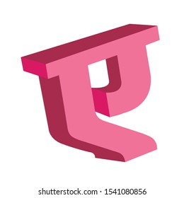 Hindi Alphabet in 3D shape (Hindi Swars)