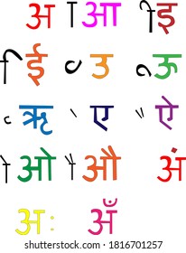letras en hindi fijadas para palabras en hindi