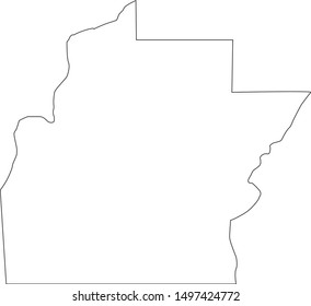 Hinds County Map In State Of Mississippi