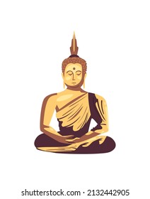 hindu buddha statue over white