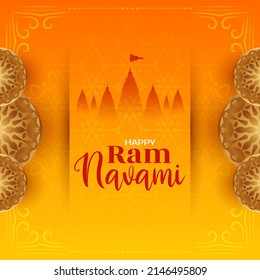 Hindu cultural festival Ram Navami celebration background