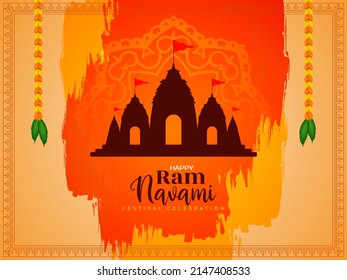 Hindu cultural festival Ram Navami celebration background