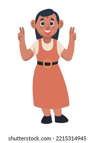 hindu culture woman smiling character