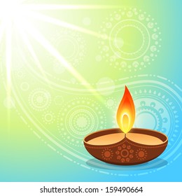 hindu diwali festival with space for your text