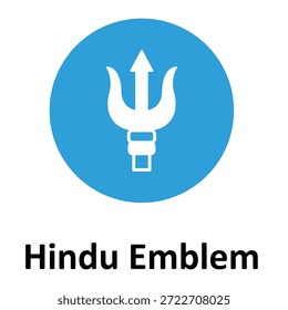 Hindu Emblem Vector icon which can easily modify or edit

