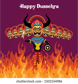 Hindu festival celebrated at the end of Navratri is Vijayadashami also known as Dasara, Dusshera or Dussehra. Devil Ravan is burning by shooted arrow of ram.