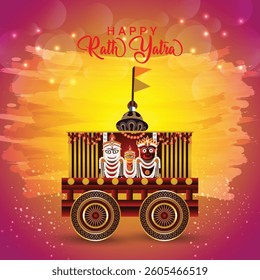Hindu festival happy ram navami background with vector illustration