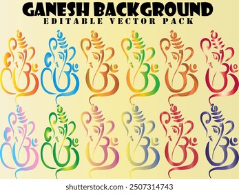 Hindu god lord ganesh vector illustration 