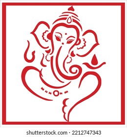 Hindu God Lord Ganesha vector Art.