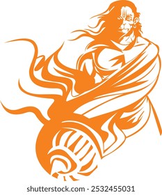 Hindu God Lord Hanuman Vektorkunst