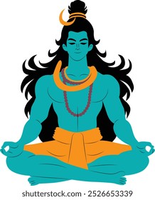 Hindu god Lord Shiva cartoon