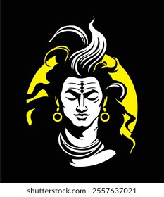 Hindu God Lord Shiva Vector Art