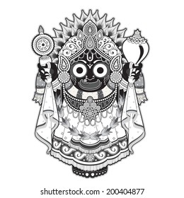 hindu god outline, indian 