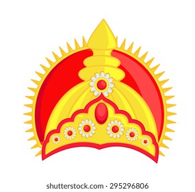 Hindu Golden God's Crown