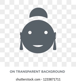 Hindu icon. Trendy flat vector Hindu icon on transparent background from india collection. 