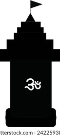 Hindu Line Art Icon Vektorgrafik Stockfoto