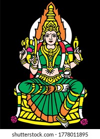 Arte de vectores hindú Lord Amman