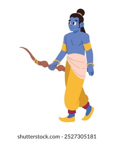 hindu lord rama dando bênção isolado