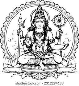Hindu lord shiva mahakaal black and white images