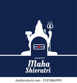 hindu maha shivratri festival greeting design background