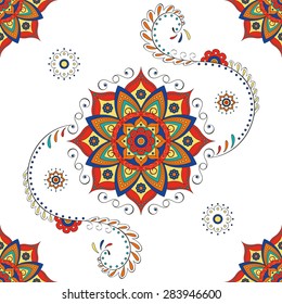 Hindu mandala - Lotus flower pattern