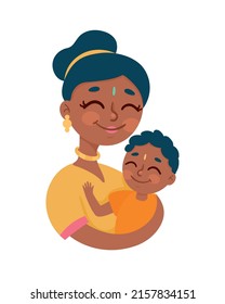 hindu mother with son characters